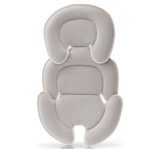EUC Plush Infant Car Seat Insert in Light Gray